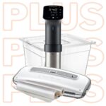 מארז אנובה פרסיז'ן פלוס ANOVA PRECISION PLUS כולל סיר מים שקוף, מכונת ואקום ושני גלילי שקיות ואקום.