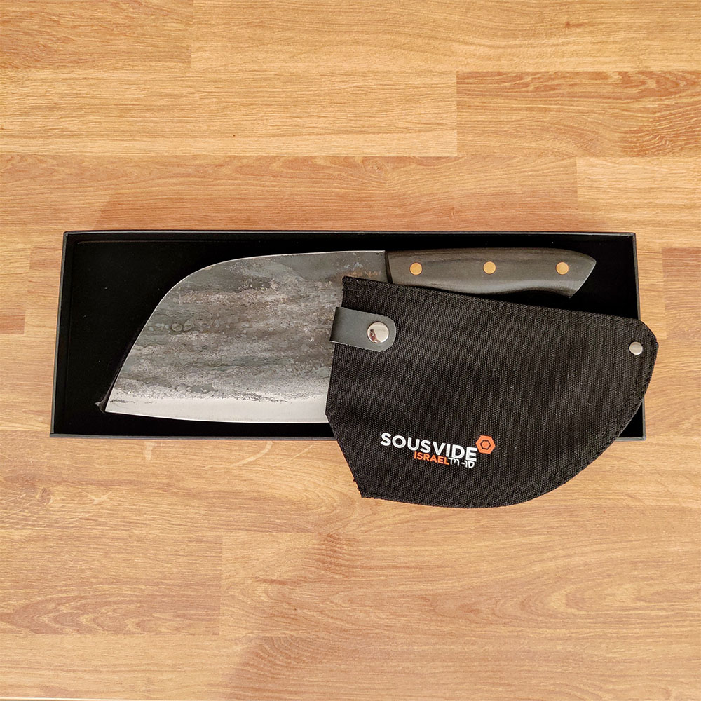 סט סכינים בעיצוב ייחודי סכין קצבים וסכין סרבית