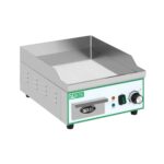 תיאור: פלנצ'ה חשמלית פלטה לצלייה 46/35 ס"מ 2000W על רקע לבן.