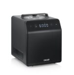 מטחנת הבשר GRAEF Multiwolf FW500 היא מכשיר שולחני בצבע שחור עם תצוגה דיגיטלית המציגה את השעה "60:00", כפתורי בקרה ומכסה שקוף בחלקו העליון.